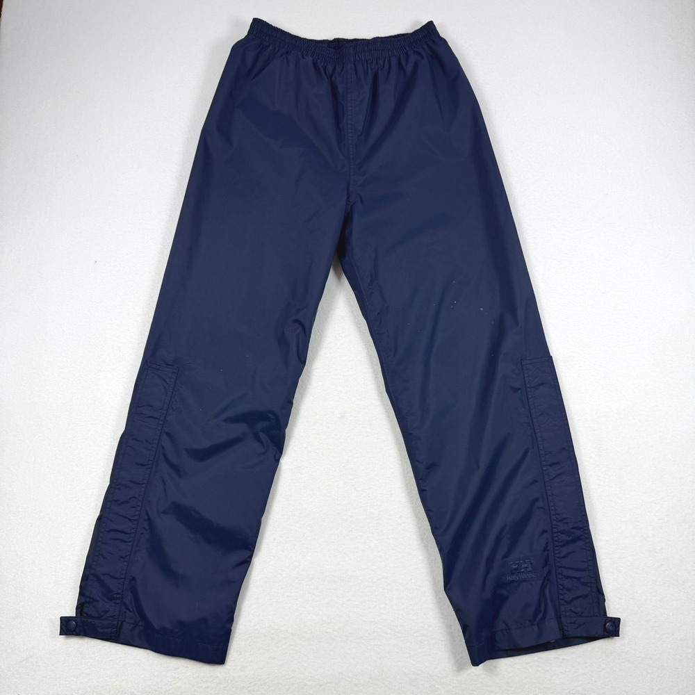 Vintage Helly Hansen Helly-Tech Rain Pant Navy Blue Waterproof Breathable Small